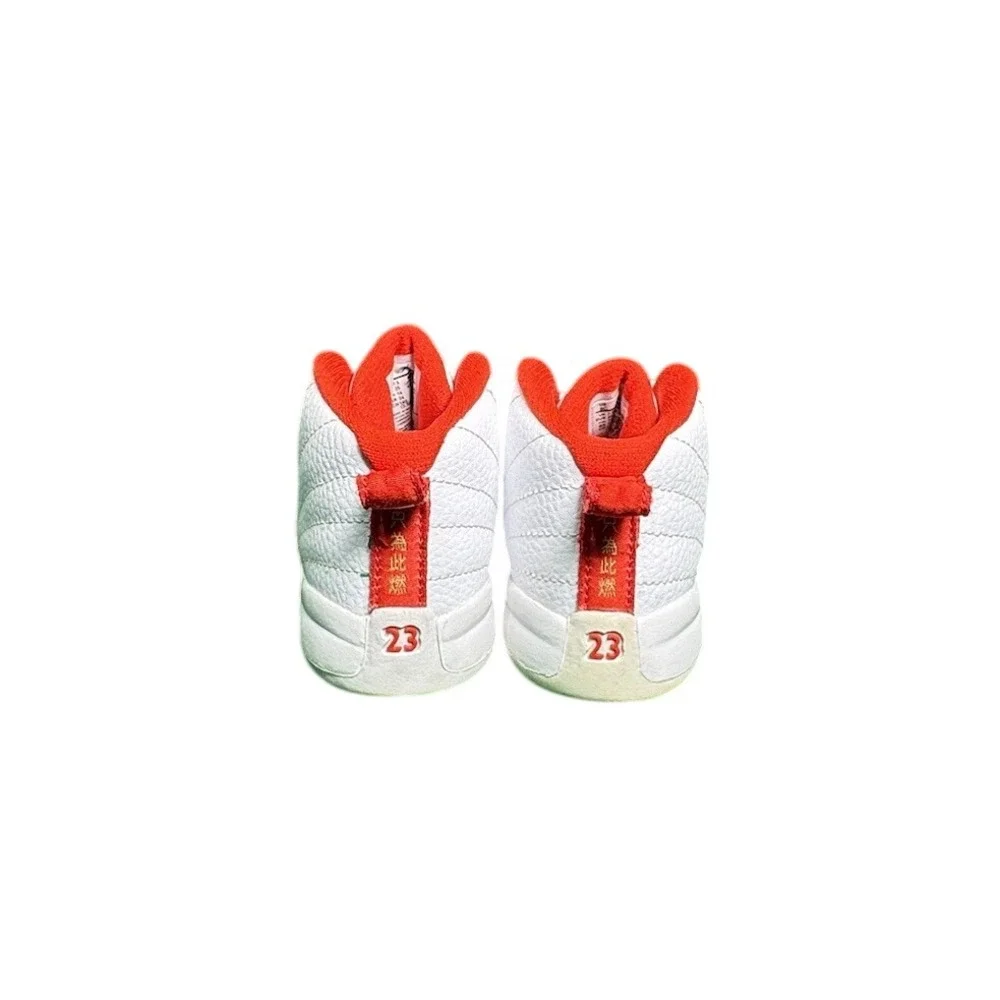 Jordan 12 Retro Chinese New Year 2019 White Red Toddler Shoes 8C 850000-107‎